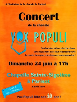 Affiche de concert